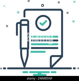 Icon for contracting,agreement Stock Vector Image & Art - Alamy