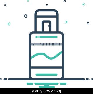 Icon for edt,usb Stock Vector
