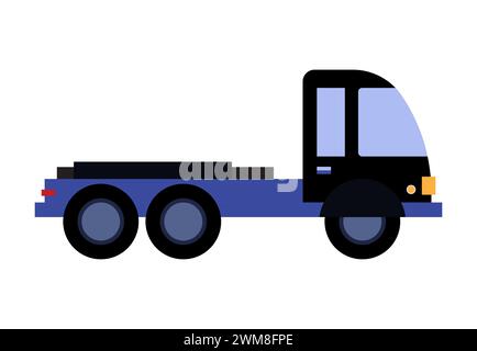 Flatbed Truck Icon Vector Illustration Stock Vector