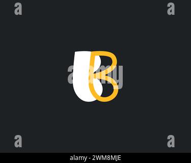 creative BB letters initial logo design vector Stock Vector