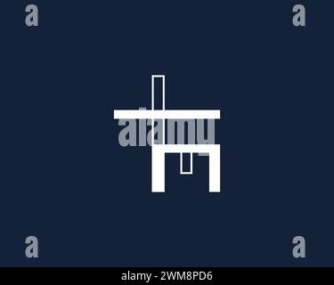 creative letter TM logo design vector template Stock Vector