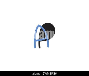 creative letter AP logo design vector template Stock Vector