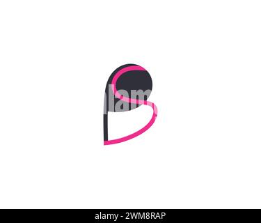 Creative PS Letter Logo Design Template Vector Stock Vector