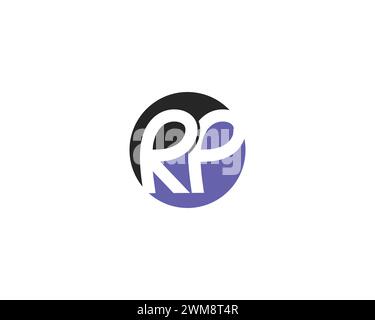 creative rp letter logo design template vector 2wm8t4r