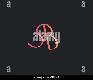 creative letter SB logo design vector template Stock Vector