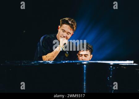 Milan, Italy. 25th Feb, 2024. Alfa in concert at Mediolanum Forum,  Milan, Italy. Credits: Marco Arici/Alamy live news Stock Photo