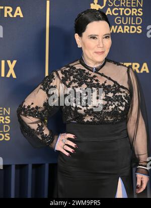Los Angeles, USA. 24th Feb, 2024. Alex Borstein attends the 30th annual SAG Awards at the Shrine Auditorium and Expo Hall in Los Angeles, California on Saturday, February 24, 2023. Photo by Chris Chew/UPI Credit: UPI/Alamy Live News Stock Photo