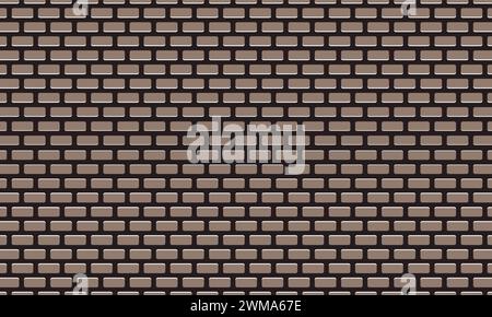 Brown brick wall seamless pattern background Stock Vector