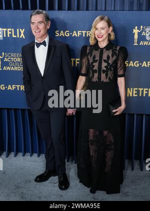 Los Angeles, USA. 24th Feb, 2024. Billy Crudup and Naomi Watts wearing Christian Dior SS23 Couture walking on the red carpet at the Screen Actors Guild Awards held at The Shrine Auditorium and Expo Hall in Los Angeles, CA on Saturday, ?February 24, 2024. (Photo By Sthanlee B. Mirador/Sipa USA) Credit: Sipa USA/Alamy Live News Stock Photo