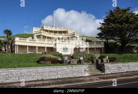 The Belvedere on Plymouth Hoe popularly referred to as the Wedding Cake Stock Photo