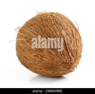 fresh coconut fruit isolated on white background Stock Photo
