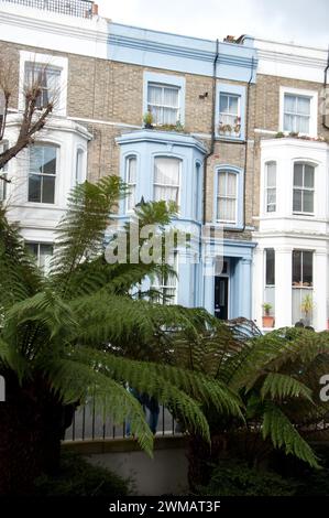 Attractive buildings, Notting Hill, Royal Borough of Kensington and Chelsea; London, UK Stock Photo