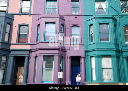 Attractive buildings, Notting Hill, Royal Borough of Kensington and Chelsea; London, UK Stock Photo