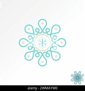 Logo design graphic concept creative vector stock premium abstract sign anatolian culture wool carpet motif design Related interior oriental beautiful Stock Vector
