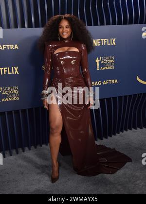 Los Angeles, USA. 24th Feb, 2024. Ciara arriving to the 30th Annual SAG Awards at the Shrine Auditorium on February 24, 2024 in Los Angeles, CA. © OConnor-Arroyo/AFF-USA.com Credit: AFF/Alamy Live News Stock Photo