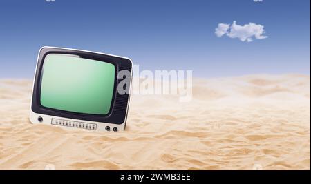 Destroyed Magnavox purchases TV (Desert Trash)