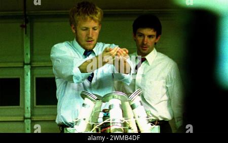 PRIMER  2004 IFC Films production with David Sullivan at left  as a Abe and Shane Carruth as Aaron Stock Photo