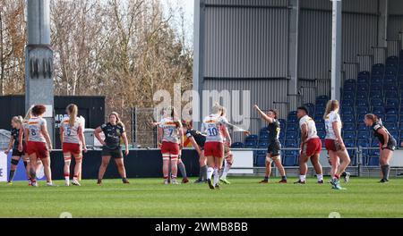 Exeter, Devon, UK. 24th Feb, 2024. Allianz Premiership Women's Rugby: Exeter Chiefs v Harlequins women at Sandy Park, Exeter, Devon, UK. Pictured: Credit: nidpor/Alamy Live News Stock Photo