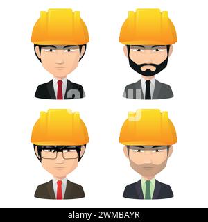 People avatar set People colourful flat style vector illustration set Stock Vector