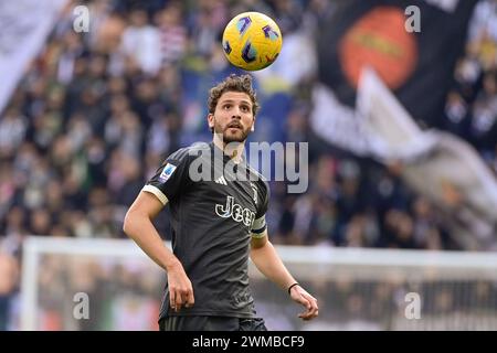 Torino, Italia. 25th Feb, 2024. Juventus' Manuel Locatelli during the Serie A soccer match between Juventus and Frosinone at the Allianz Stadium in Torino, north west Italy - Saturday, FEBRUARY 25, 2024. Sport - Soccer . (Photo by Marco Alpozzi/Lapresse) Credit: LaPresse/Alamy Live News Stock Photo