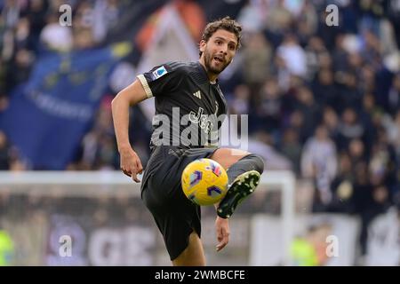 Torino, Italia. 25th Feb, 2024. Juventus' Manuel Locatelli during the Serie A soccer match between Juventus and Frosinone at the Allianz Stadium in Torino, north west Italy - Saturday, FEBRUARY 25, 2024. Sport - Soccer . (Photo by Marco Alpozzi/Lapresse) Credit: LaPresse/Alamy Live News Stock Photo