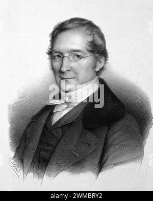 Joseph Louis Gay-Lussac (1778 – 1850) French chemist and physicist. Stock Photo