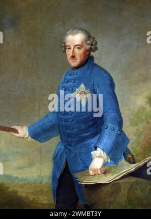 Frederick II (1712 – 1786) King in Prussia from 1740 - 1772 Stock Photo