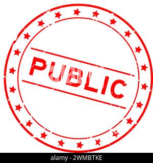 Grunge red public holiday word square rubber seal stamp on white ...