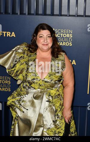 Ashlie Atkinson attends the 30th Annual Screen Actors Guild Awards at