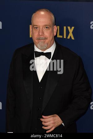 Paul Giamatti attends the 30th Annual Screen Actors Guild Awards at Shrine Auditorium and Expo Hall on February 24, 2024 in Los Angeles, California. Photo C Flanigan/imageSPACE Stock Photo