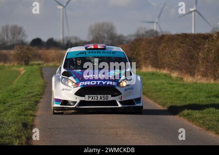 Cars competing in the Beverley and District Motor Club, Aldbrough, East Riding of Yorkshire, England Stock Photo