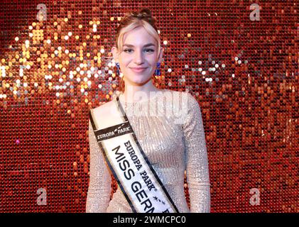 Rust, Deutschland. 25th Feb, 2024. Rust, Germany - February 2, 2024: MISS GERMANY AWARDS FINALE 2024 with Kira Geiss, Miss Germany 2023 and Influencerin, Influencer Credit: dpa/Alamy Live News Stock Photo