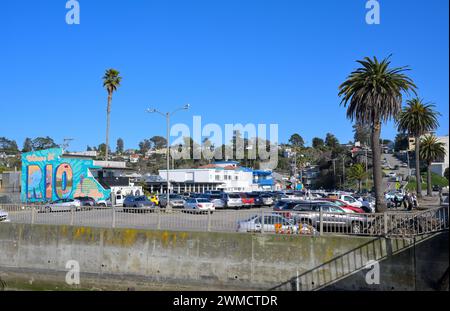 Rio del Mar is home of the Seacliff State Beach, Aptos CA Stock Photo