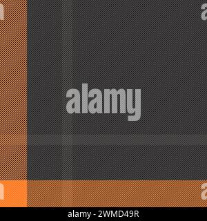 Pattern seamless vector of background fabric textile with a check plaid texture tartan in grey and black colors. Stock Vector