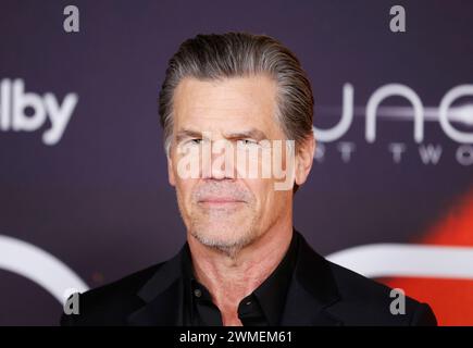 New York, United States. 01st Jan, 2000. Josh Brolin arrive on the red carpet at the New York Premiere of Warner Bros. 'Dune: Part Two' at Josie Robertson Plaza at Lincoln Center on Sunday, February 25, 2024 in New York City. Photo by John Angelillo/UPI Credit: UPI/Alamy Live News Stock Photo