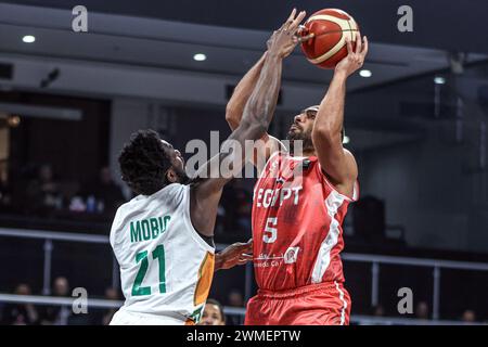 Cairo, Egypt. 25th Feb, 2024. Patrick Gardner (L) Of Egypt Blocks ...