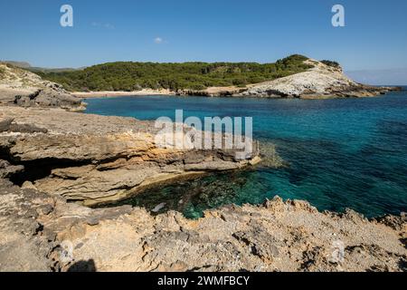 Cala Matzoc, Arta, Mallorca, Balearic Islands, Spain Stock Photo