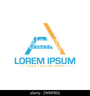 FA Letter Logo Design. Creative and Modern FA Logo Design. Stock Vector