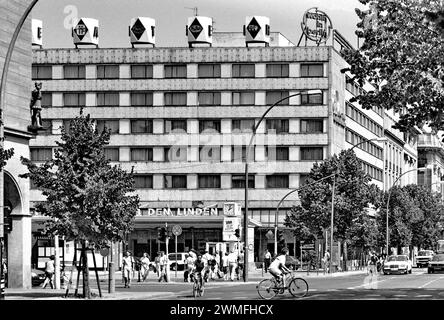 Hotel Unter den Linden in July 1995, Friedrichstrasse corner Unter den Linden, Mitte district, Berlin, Germany Stock Photo