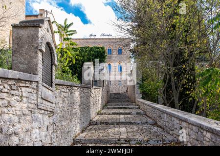 Sanctuary and the Monastery of Santa Maria degli Angeli, Cassano delle Murge, Bari province, Puglia region (Apulia), southern Italy, Europe Stock Photo