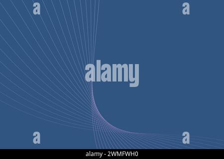 A blue background featuring straight lines running through the center creates a visually striking and geometric pattern. The lines are evenly spaced in the background Stock Vector