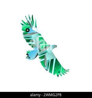 art illustration abstract of bird Stock Vector