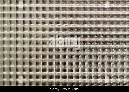 Gray glass background with small squares Stock Photo