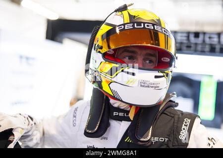 VANDOORNE Stoffel, Peugeot TotalEnergies, Peugeot 9x8, portrait during the Prologue of the 2024 FIA World Endurance Championship, from February 24 to 26, 2024 on the Losail International Circuit in Lusail, Qatar Stock Photo