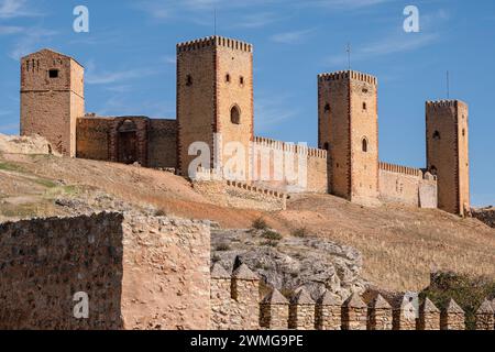 fortress of Molina de los Caballeros, Molina de Aragón, province of Guadalajara, Spain, Stock Photo