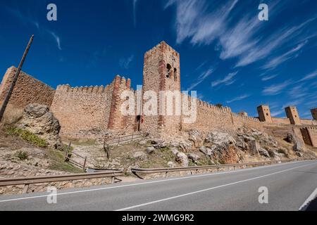 fortress of Molina de los Caballeros, Molina de Aragón, province of Guadalajara, Spain, Stock Photo