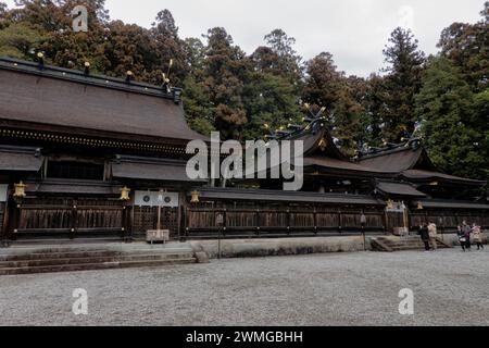 The Kumano Hongu Taisha Grand Shrine on the Kumano Kodo pilgrim's trail, Wakayama, Japan Stock Photo