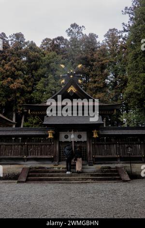 The Kumano Hongu Taisha Grand Shrine on the Kumano Kodo pilgrim's trail, Wakayama, Japan Stock Photo