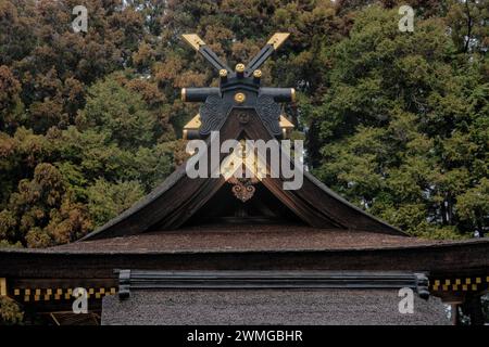 The Kumano Hongu Taisha Grand Shrine on the Kumano Kodo pilgrim's trail, Wakayama, Japan Stock Photo