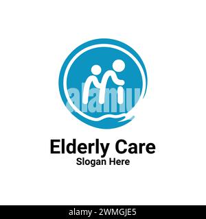 Family Care Logo Design Vector Element Abstract Simple Mascot Style. People Care Illustration Icon Sign Symbol For Associations. Stock Vector